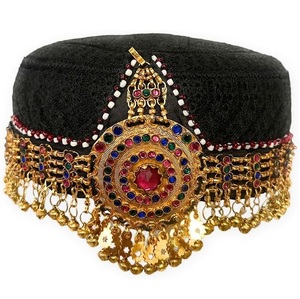 Sombreros Afganos Kuchi Hechos a Mano con Piedras y Espejos para Mujer, Estilo Étnico, para Fiestas, Bodas, Uso Casual, Alta Calidad, 2026 - Product Image 1