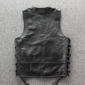 Chaleco de Motocicleta para Hombre, Estilo Primavera, Chaqueta de Cuero Sintético de Alta Calidad, Chaleco sin Mangas Estilo Punk, Ropa Nueva - Product Image 4