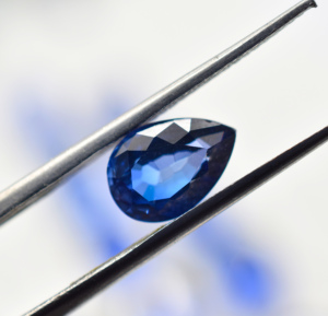 20*15MM Calibrated Pear Cut Lab Blue Sapphire Gemstone <b>Cutting</b> <b>Stone</b> <b>for</b> Jewellery Making Loose Faceted <b>Stone</b> - Product Image 1