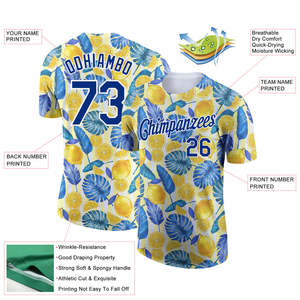 Custom Tropical Baseball Jersey Wholesale Sublimated Team Uniform OEM ODM Athletic Sportswear Manufacture Men's <b>Shirts</b> Supplier - Product Image 2