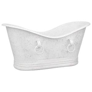 Bañera independiente de lujo blanca con acabado texturizado vintage, bañera profunda para baño moderno, hotel, villa, resort y spa - Product Image 3