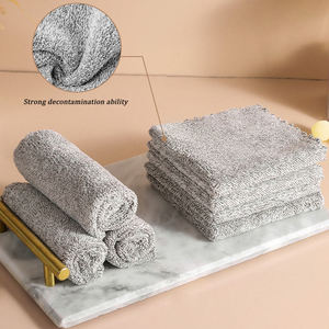 Essuie-tout de cuisine en coton tissé de couleur unie, personnalisable, lavable en machine, écologique, vente en gros - Product Image 4