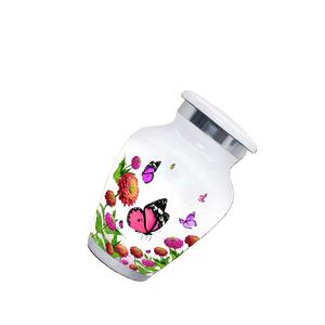 White Butterfly Keepsake <b>Urns</b> - <b>Small</b> <b>Urns</b> <b>for</b> <b>Ashes</b> Set of 4 with Box & Bags - Mini <b>Urns</b> <b>for</b> <b>Human</b> <b>Ashes</b> Keepsake - <b>Small</b> White - Product Image 1