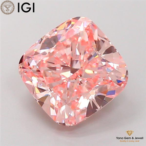 เพชร VS1 ความใสระดับ Clarity รูปทรงสี่เหลี่ยมจัตุรัสสีชมพูสดใส พร้อมใบรับรอง IGI เพชร CVD ผลิตในห้องปฏิบัติการ น้ำหนัก 5.01 กะรัต สำหรับแหวนระดับไฮเอนด์ - Product Image 1