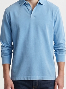 <b>Men's</b> Long Sleeve Solid Color Knitted <b>Polo</b> <b>Shirt</b> Casual Regular Fit <b>Red</b> Collared Design 2027 - Product Image 6