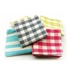 Direct Factory Cotton Linen Waffle Tea Towels 210GSM Digital Printed Kitchen Dish Towels Custom Color OEM Supply - Product Image 2