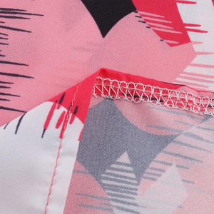 Custom Women’s Heart & Awareness Ribbon Print Medical Scrubs Top V-Neck Short Sleeve <b>Nurse</b> Uniform with Pockets - Product Image 3