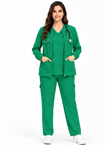Bata de Laboratorio Profesional Color Marfil para Médicos, Unisex, Transpirable, de Algodón y Poliéster, Uniformes Clínicos de Manga Larga, Uniforme Médico al por Mayor - Product Image 6