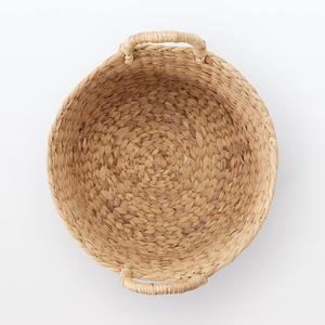 Handwoven Water Hyacinth Round <b>Storage</b> <b>Basket</b> for Plant, Blanket Bathroom, <b>Toy</b> Organizer from Vietnam - Product Image 2