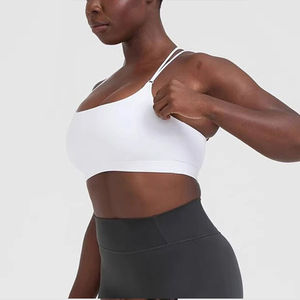 Sujetador deportivo de alto soporte para mujer, tipo racerback, tallas grandes, transpirable, ligero, para yoga y fitness, de Spandex/Nylon, con opción frontal personalizable - Product Image 6