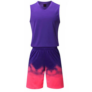 OEM Service Basketball Uniforms 100% Polyester Sleeveless Breathable Sports Jerseys Custom Team Name Adult Training Uniform - Product Image 4