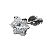Pendentif et bague en diamant synthétique en vrac, taille étoile de David, couleur E, VVS, créé en laboratoire, couleur vive fantaisie, vente en gros