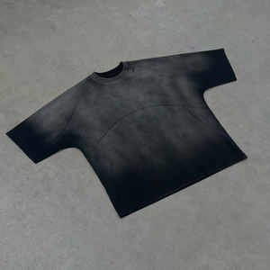Camiseta al por mayor en blanco con lavado ácido para hombre, fabricante de ropa en China - Product Image 3