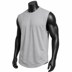 Nouveau débardeur pour homme à col en V, respirant, pour le fitness, à porter en été, personnalisable, séchage rapide - Product Image 2