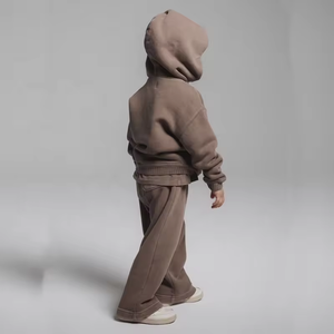 Ensemble de survêtement pour enfants personnalisé, sweat-shirt et pantalon en coton, tenue en 2 pièces - Product Image 6