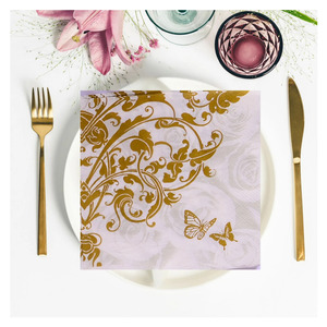 Bulk Bamboo 3 Ply Absorbent 8 Fold Disposable Dinner Napkins High Quality - Product Image 1
