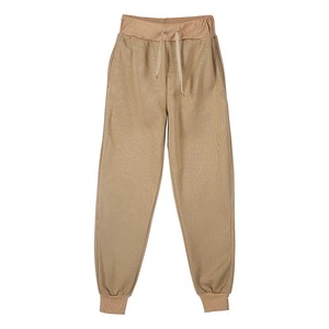 Pantalon de jogging gris pour homme, taille élastique avec cordon de serrage, poches latérales, coton mi-lourd respirant, idéal pour l'automne - Product Image 3