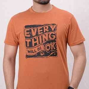 Nueva Camiseta de Hombre de Alta Calidad 100% Algodón con Impresión Personalizada de su Logotipo de Marca, Camiseta de Hombre de Alta Calidad - Product Image 4
