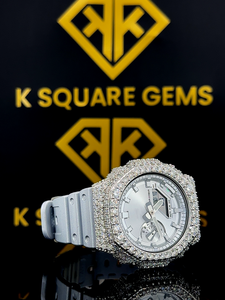 Venta Exclusiva Reloj de Lujo con Movimiento Automático de Alta Calidad, Resistente al Agua, con Diamantes Moissanite VVS y Correa de Acero Inoxidable - Product Image 1