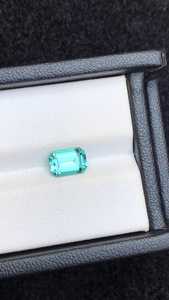 Turmalina natural color azul laguna, gema suelta con corte esmeralda, piedra de cristal para la elaboración de joyas. - Product Image 6