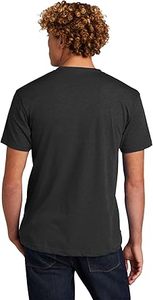 T-shirt Unisexe Noir en Coton et Fibre de Bambou, Col Rond, Manches Courtes, Surdimensionné, Respirant, Écologique, Personnalisable, Vente en Gros - Product Image 3