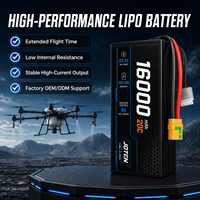 Batterie LiPo JOTEN 16000mAh 6S 22.2V 25C à décharge élevée pour pulvérisateur agricole, drone UAV XT90, fournisseur OEM ODM en gros