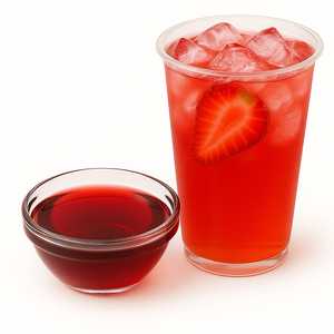 Jarabe de Fresa Líquido de Alta Calidad 70% Brix Textura Sedosa para Té de Burbujas y Postres - Product Image 2