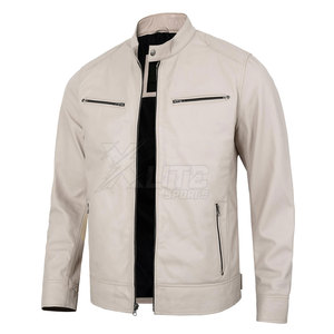 Veste de moto classique en cuir imperméable et coupe-vent pour homme, doublure douce de haute qualité, coupe confortable, respirante, manches longues - Product Image 5