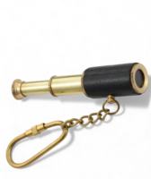 Porte-clés Mini Jumelles de Pirate Vintage en Laiton de Qualité Supérieure, Léger, Étanche, Accessoire de Voyage et Objet de Collection