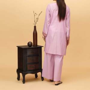 Pantalon de costume Zari en coton embelli pour femme 2PC PS4181 - Product Image 1