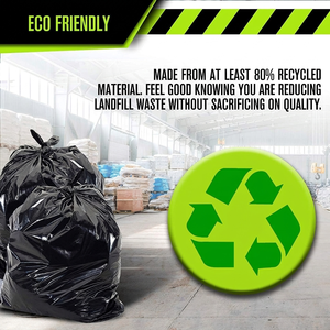 ถุงขยะ HDPE สีดำ ขนาด 65 แกลลอน รุ่น TH GB-015 หนา 1.5 มิล สำหรับโรงแรม ร้านอาหาร สวนสาธารณะ คุณภาพสูง แข็งแรงพิเศษ ปิดผนึกด้วยความร้อน - Product Image 4