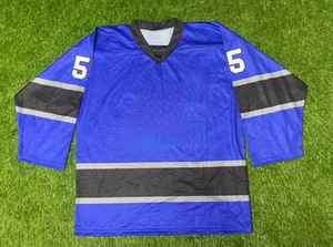 Maillot de hockey sur glace unisexe de haute qualité personnalisable avec logo brodé ou imprimé sur toute la surface par sublimation - Product Image 2