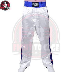 Pantalones de Kickboxing al por Mayor para Adultos, de Contacto Total, para Boxeo, Muay Thai, Fitness y Karate, de Tela de Poliéster Satinado - Product Image 5