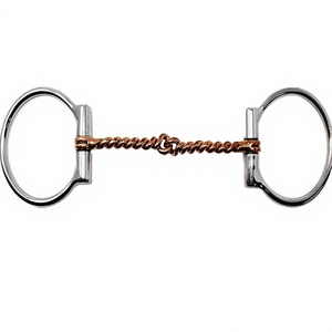 Copper Twisted Wire Full Cheek Horse Bit Stainless Steel Equestrian Riding Equipment by Riaz Jamal intel - Product Image 6