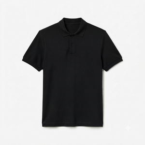 Camiseta de hombre de algodón peinado con cuello a rayas, manga corta, nueva, informal, de negocios, con logo personalizado, de secado rápido, bajo precio. - Product Image 2