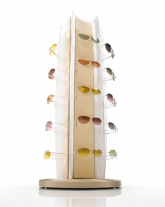 Modern Washable Freestanding for Plastic <b>Corner</b> Shelf Optical Display <b>Stand</b> for Eyewear and Sunglass Retail Stores - Product Image 1