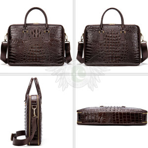 Sac à ordinateur portable en cuir véritable pour les voyages, les documents, les appareils et les fournitures - Travail et usage quotidien - Product Image 6