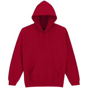 Red <b>Plain</b> Hoodie for <b>Men</b> & Women Unisex Cotton Fleece Sweatshirt With Warm Pullover <b>Hoodies</b> Custom Logo OEM Winter Streetwear - Product Image 1