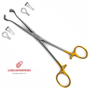 Pinzas para tejidos Babcock con mandíbulas de carburo de tungsteno, pinzas quirúrgicas de agarre, instrumento médico quirúrgico de acero inoxidable TC - Product Image 4