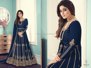 Indien pakistanais Georgette broderie travail fantaisie Salwar Kameez nouveauté Salwar costume par Shree exportations indiennes - Product Image 4