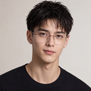 กรอบแว่นตาไร้ขอบน้ำหนักเบา เปลี่ยนสีได้ ป้องกันรังสียูวี 420 ทรงเหลี่ยม ไทเทเนียมแท้ น้ำหนักเบา พร้อมสำหรับตัดเลนส์สายตา จัดจำหน่ายแบบ B2B - Product Image 5