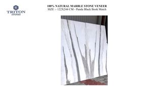 Losas y Azulejos de Piedra Natural de Mármol Blanco Panda, Piedra Pulida para Encimeras Sofisticadas, Lápidas y Monumentos - Product Image 2