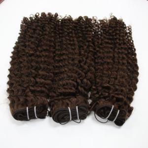 Extensions de cheveux Remy vierges crus vietnamiens Ruban d'armure bouclé profond en faisceaux de trame de machine Couleur naturelle #1 - Product Image 5