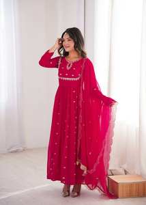 SGF Presents New Modern Embroidered <b>Kurti</b> Pair with Real Modling for Wedding and Party Season - Product Image 3