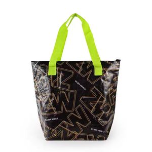 Customizable Eco-Friendly Large <b>Reusable</b> Polypropylene <b>Reusable</b> <b>Bags</b> Custom Logo Shopping Tote <b>Bag</b> Clear Transparent Custom - Product Image 5