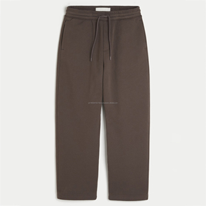 Pantalon de survêtement ample en toile taille haute pour homme 2026 - Couleur unie avec cordon de serrage pour un look décontracté et athlétique - Product Image 6