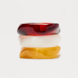 Collection de Bracelets Élégants et Minimalistes en Résine – Bijoux Colorés Écoresponsables Tendance pour Femme - Product Image 1