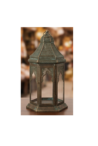 Moroccan <b>Brass</b> <b>Lantern</b> Home Decoration Durable Metal Candle Holder Vintage Style Hexagonal Design in best quality - Product Image 3