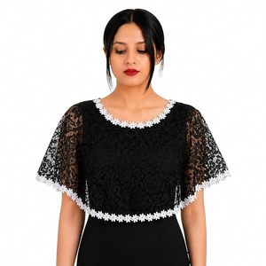 Écharpes en dentelle pour femmes, cape élégante, écharpe pour femmes, poncho pour femmes - Product Image 1