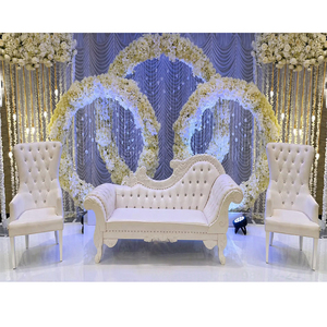 Ensemble de canapé de Couple de Style français, élégant canapé de scène de mariage, ensemble de canapé de marié de mariage occidental, canapé de Style italien blanc - Product Image 1